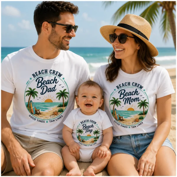 beach-crew-2 Family Beach Shirts baby bodysuit mockup view