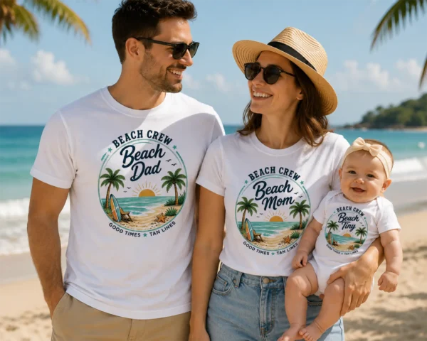 beach-crew-2b Family Beach Shirts baby bodysuit product photo
