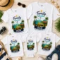 Family Vacation Shirts, Mom Dad Baby Sibling Tees baby bodysuit close-up detail