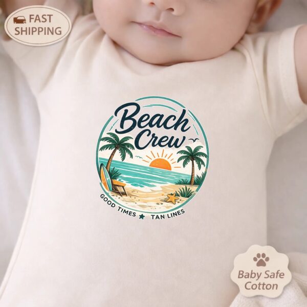 Family Beach Shirts, Baby Beach Crew Matching Vacation Shirts Family Beach Shirts baby bodysuit product photo