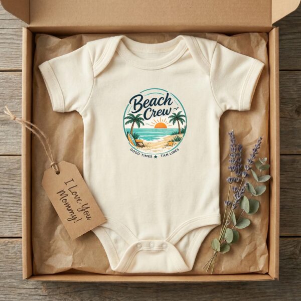 Family Beach Shirts, Baby Beach Crew Matching Vacation Shirts Family Beach Shirts baby bodysuit product photo