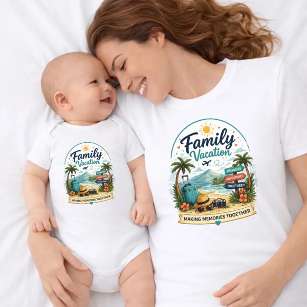 Family Vacation Shirts, Mom Dad Baby Sibling Tees Family Vacation Shirts, Mom Dad Baby Sibling Tees baby bodysuit product photo