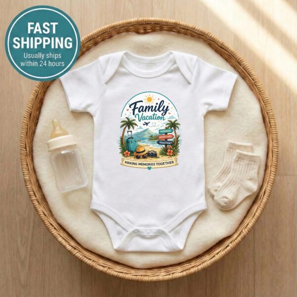 Family Vacation Shirts, Mom Dad Baby Sibling Tees Family Vacation Shirts, Mom Dad Baby Sibling Tees baby bodysuit product photo