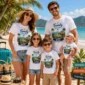 Family Vacation Shirts, Mom Dad Baby Sibling Tees baby bodysuit alternate angle