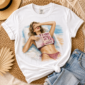 Custom Book Girl Shirt t-shirt front view