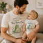 My First Birthday Dino Shirts baby bodysuit styled product photo