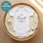 pregnancy announcement baby bodysuit mockup view
