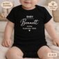 pregnancy announcement baby bodysuit close-up detail