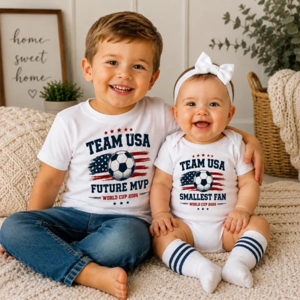 team-usa-10 Team USA Family Matching Shirts baby bodysuit product photo