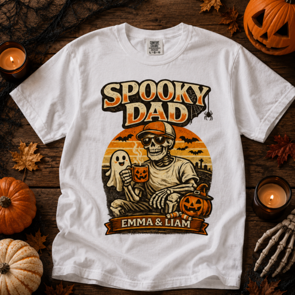 4 Spooky Mom and Dad Halloween Shirt t-shirt product photo