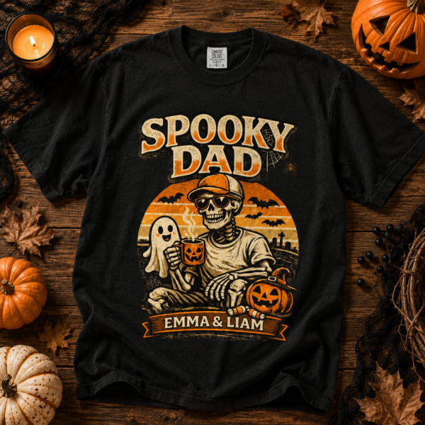 6 Spooky Mom and Dad Halloween Shirt t-shirt alternate angle