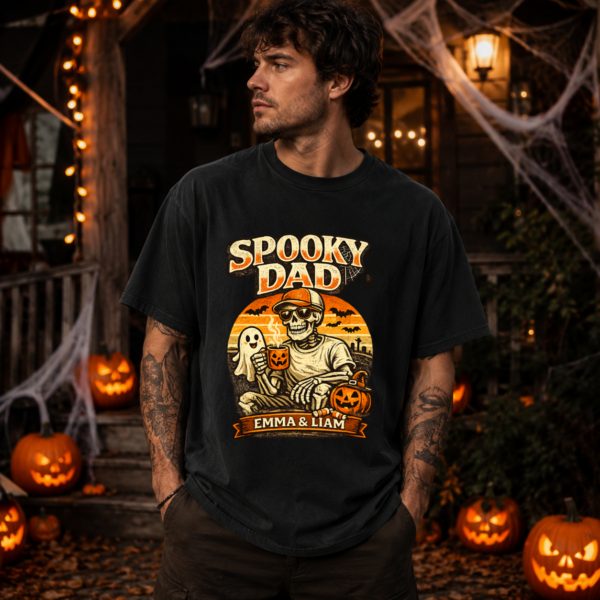 8 Spooky Mom and Dad Halloween Shirt t-shirt lifestyle scene