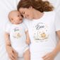 Little Boo Baby Bodysuit and Toddler Shirt close-up detail
