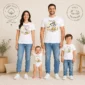 personalized halloween family matching ghost shirt baby bodysuit close-up detail