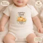 custom pumpkin patch shirt and baby bodysuit product mockup