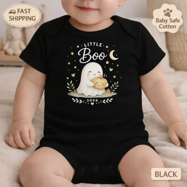 GeneratePost mockup 2 Little Boo Baby Bodysuit and Toddler Shirt product mockup view 2