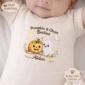 personalized pumpkin ghost Halloween shirt and baby bodysuit alternate product mockup