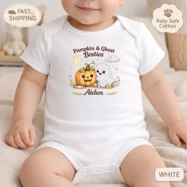 GeneratePost mockup 4 personalized pumpkin ghost Halloween shirt and baby bodysuit alternate product mockup