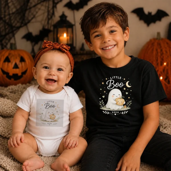 GeneratePost mockup 8 Little Boo Baby Bodysuit and Toddler Shirt product mockup view 8