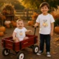 custom pumpkin patch shirt and baby bodysuit alternate product mockup