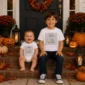 Little Boo Baby Bodysuit and Toddler Shirt product mockup view 10