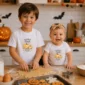 custom pumpkin patch shirt and baby bodysuit alternate product mockup