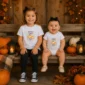 custom pumpkin patch shirt and baby bodysuit alternate product mockup