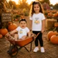 custom pumpkin patch shirt and baby bodysuit alternate product mockup