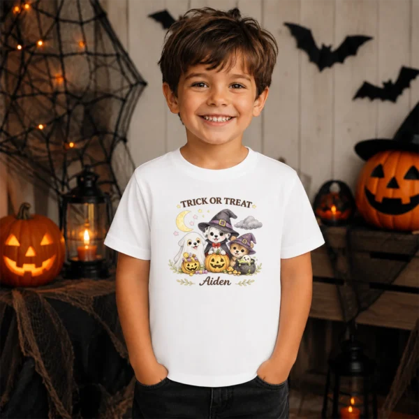 GeneratePost mockup 16 TRICK OR TREAT Toddler Shirt and baby bodysuit alternate product mockup