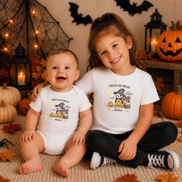 GeneratePost mockup 18 TRICK OR TREAT Toddler Shirt and baby bodysuit alternate product mockup
