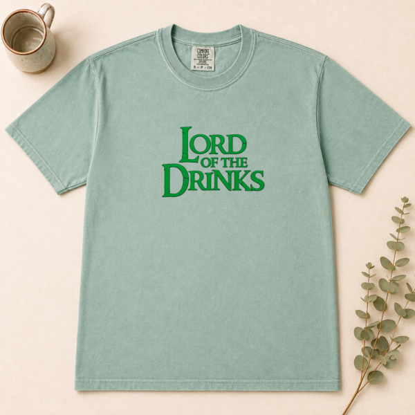 1 lord of the drinks shirt t-shirt front view