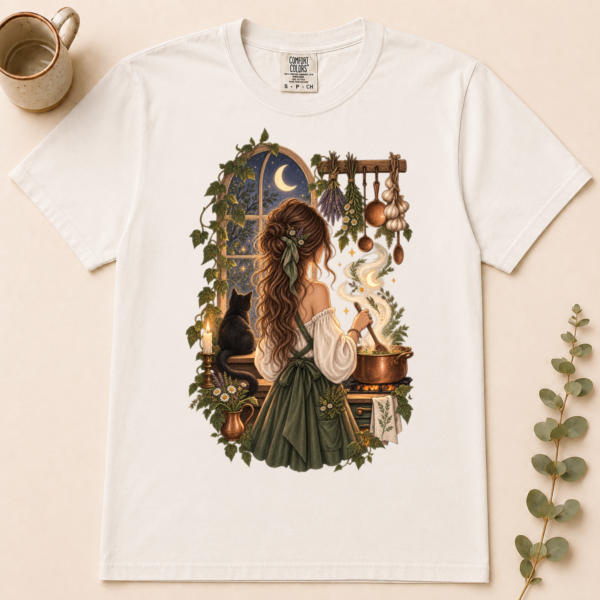1 Kitchen Witch Shirt t-shirt front view