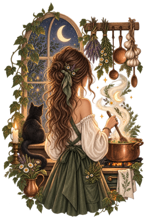 2 Kitchen Witch Shirt t-shirt mockup view