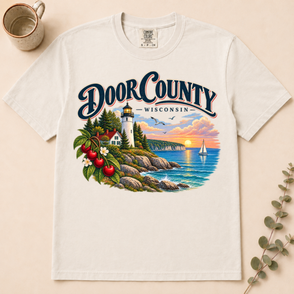 2 door county shirt t-shirt front view