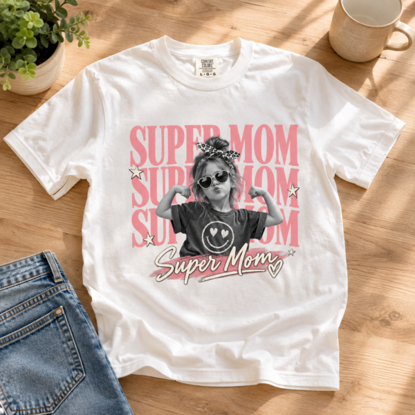 2 super mom adult shirt t-shirt lifestyle scene