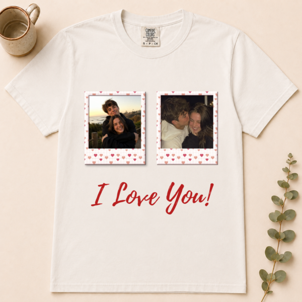 2 i love you adult shirt t-shirt mockup view
