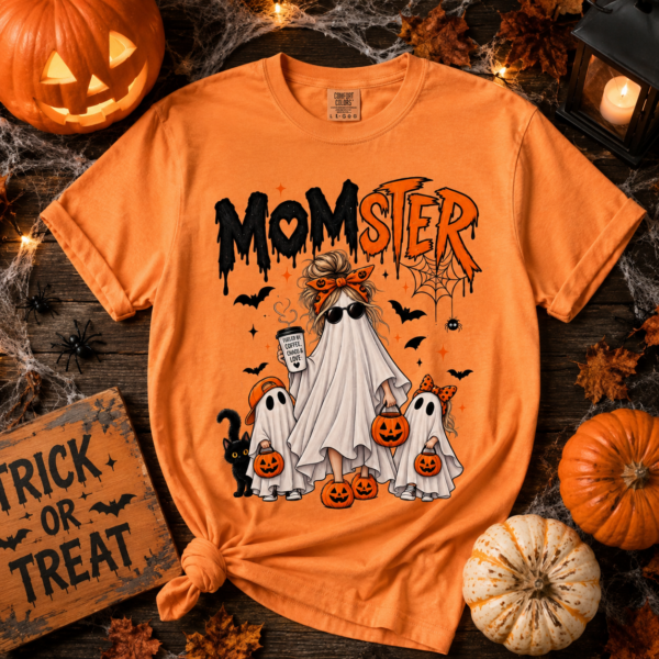 3 momster adult shirt t-shirt close-up detail