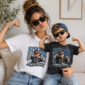 super mom adult shirt t-shirt mockup view