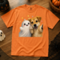 cat and ghost halloween shirt t-shirt styled product photo