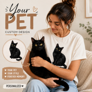geometric black cat shirt t-shirt