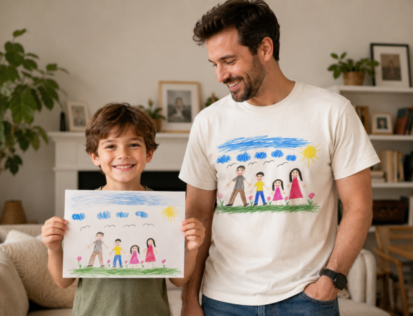 ED7A8DCE-3541-4F46-A879-077D8E7747C6 family drawing shirt t-shirt lifestyle scene