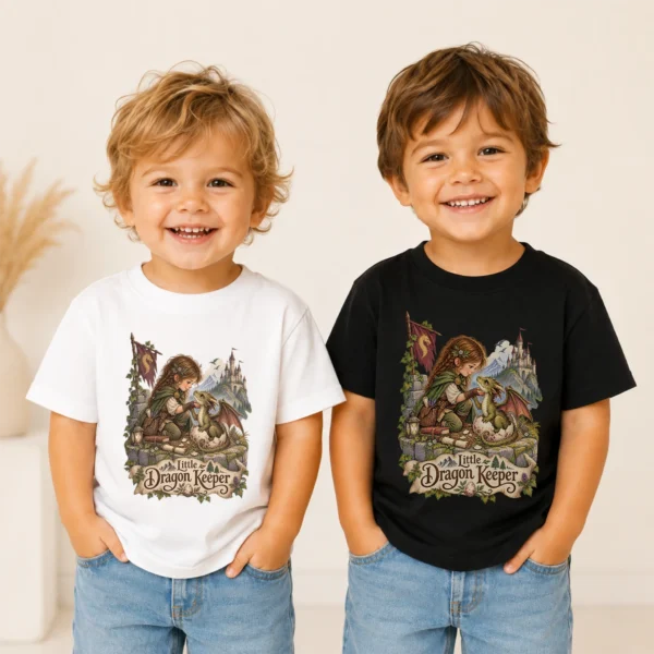 Baby Dragon Bodysuit or Toddler Shirt, Little Dragon Keeper — toddler shirt mockup baby dragon bodysuit baby bodysuit product detail