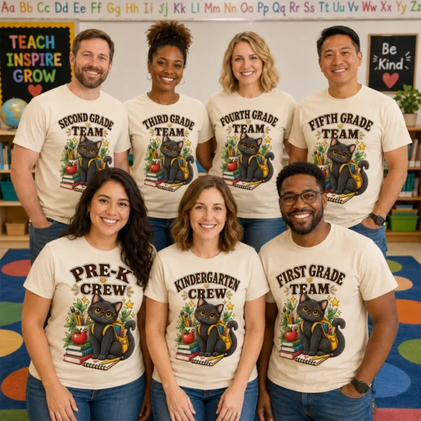 back to school teacher shirt t-shirt back view