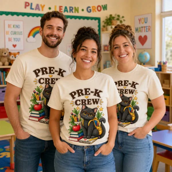 Back to School Teacher Shirt, Grade-Level Staff — alternate product mockup back to school teacher shirt t-shirt back view