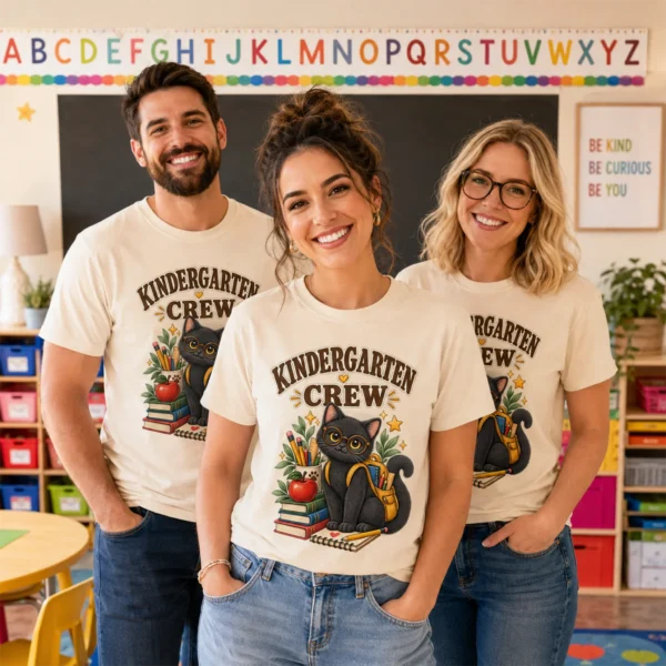 Back to School Teacher Shirt, Grade-Level Staff — alternate product mockup back to school teacher shirt t-shirt back view