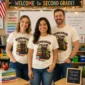back to school teacher shirt t-shirt back view