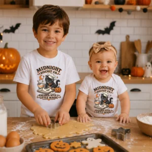 black cat Halloween shirt baby bodysuit