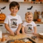 black cat Halloween shirt baby bodysuit