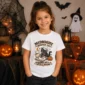 black cat Halloween shirt baby bodysuit close-up detail