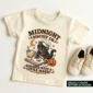 black cat Halloween shirt baby bodysuit mockup view